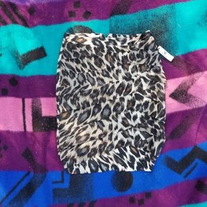 Worthington Leopard Print Pencil Skirt NWT